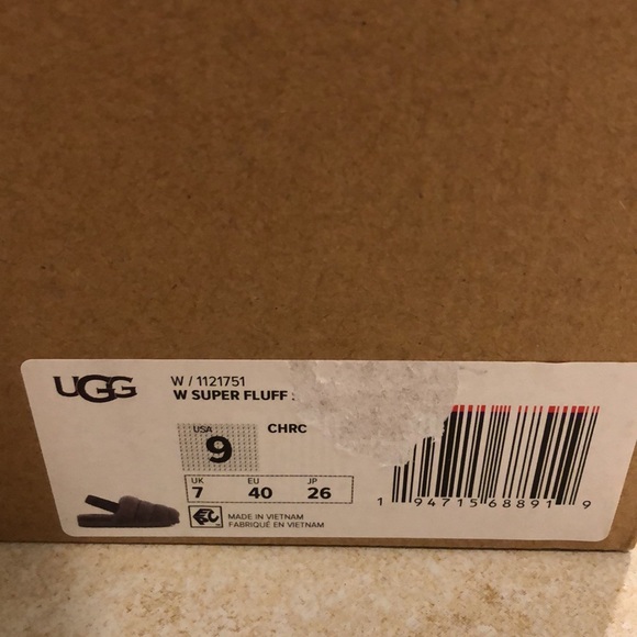 UGG Super Fluff Slippers grey - Picture 14 of 14